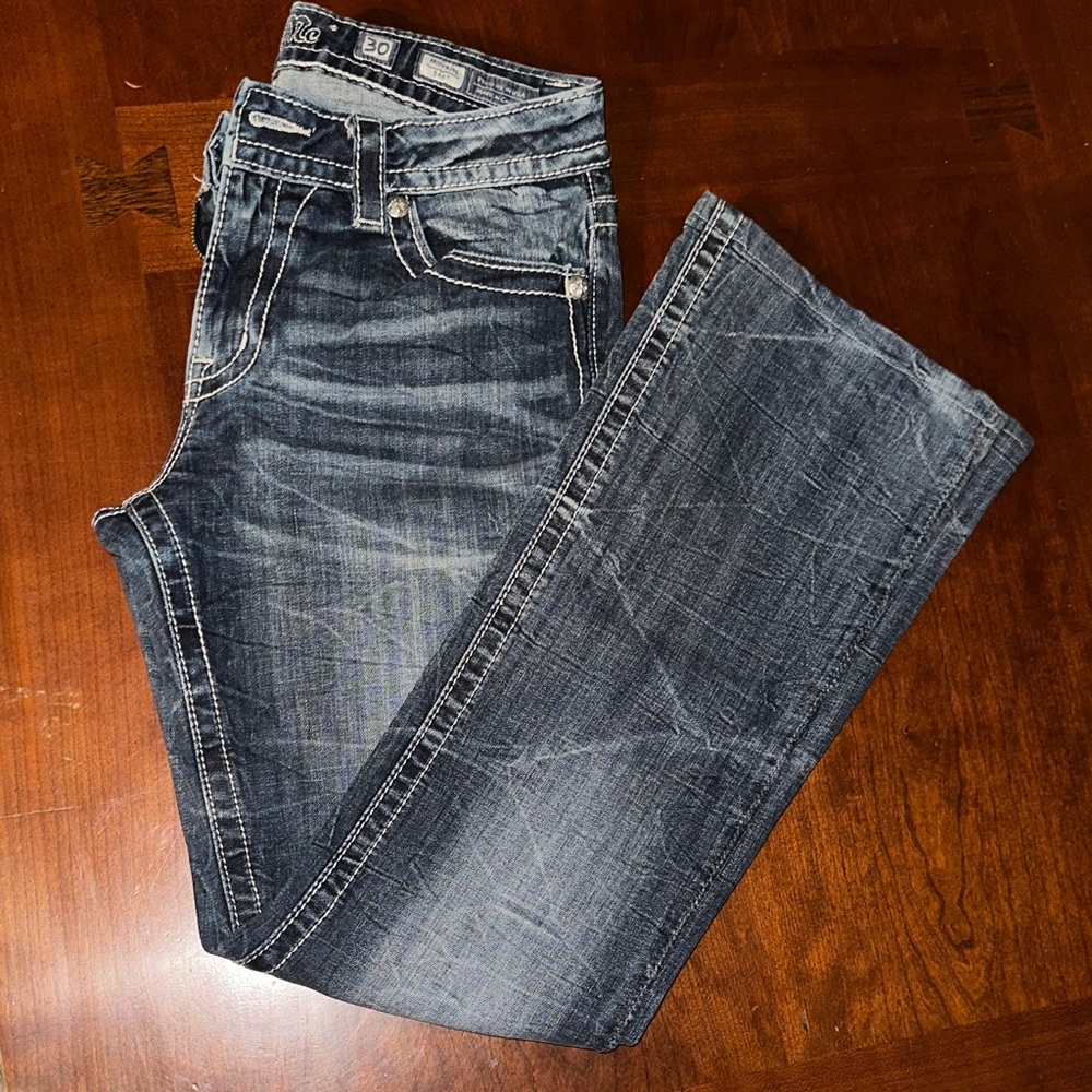 Miss Me Faded Blue Bootcut Jeans